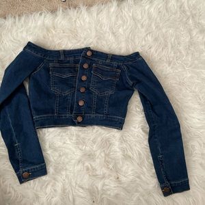 Jean jacket crop top